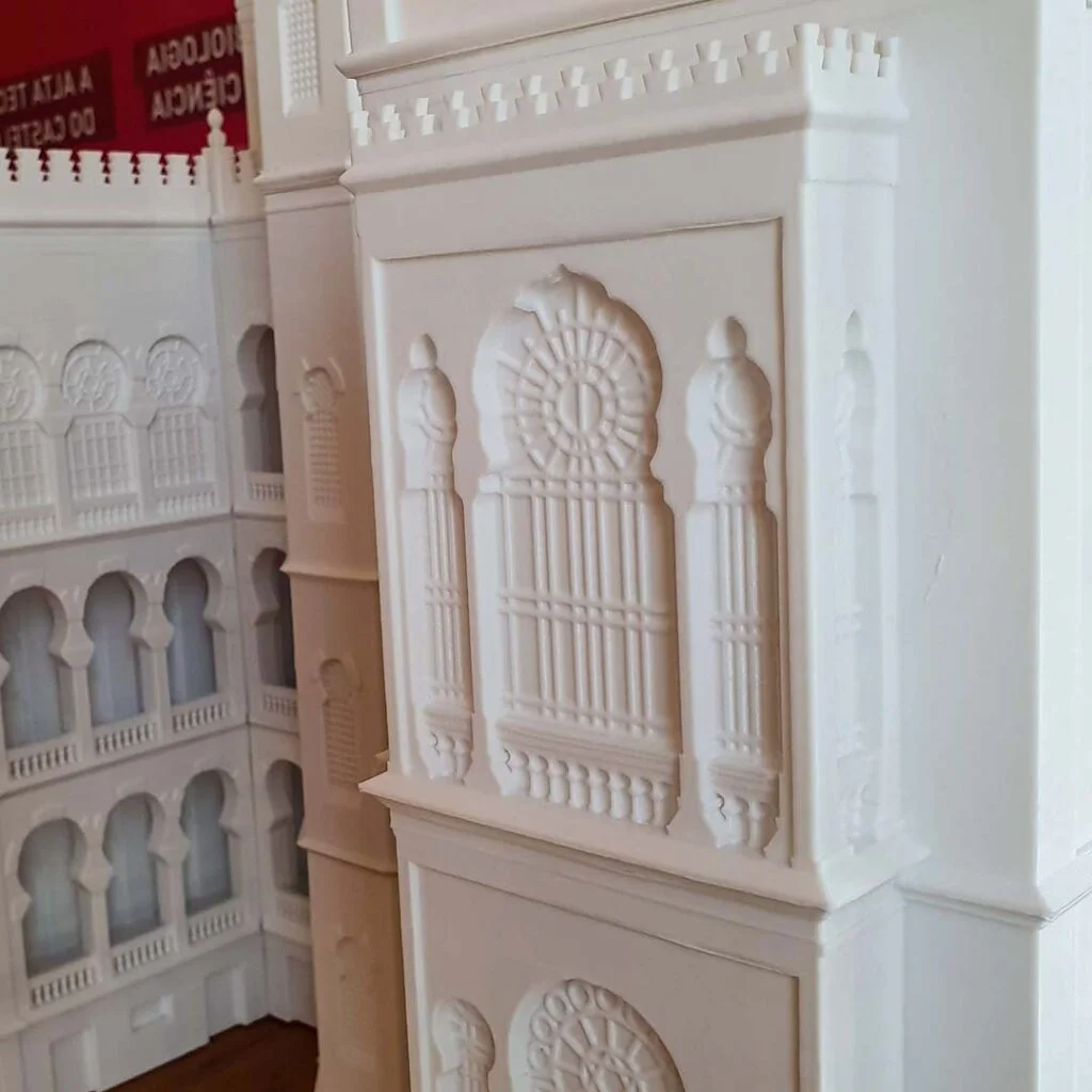 castelo mourisco maquete detalhe