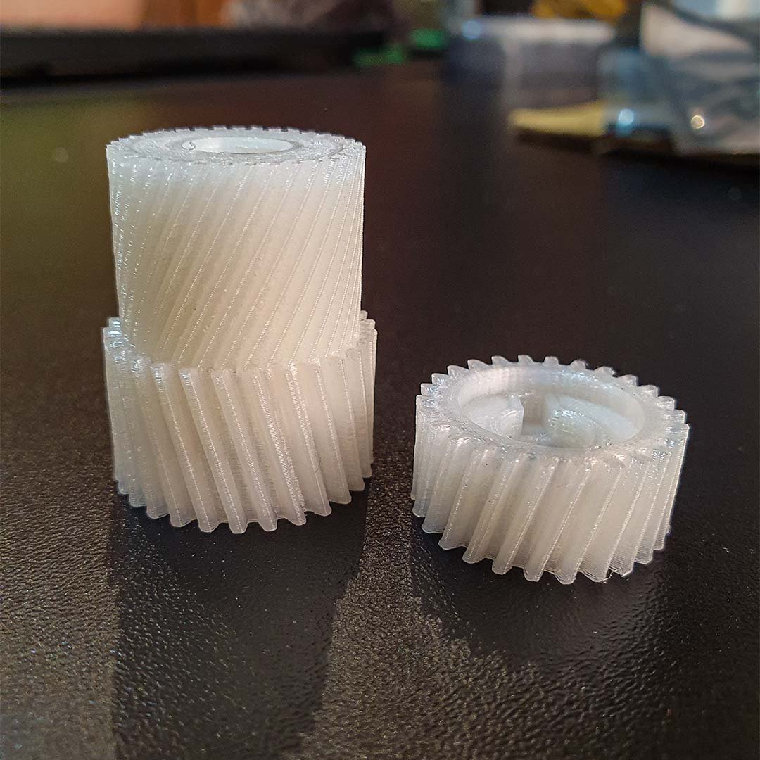 Engrenagens impressão 3D profissional nylon