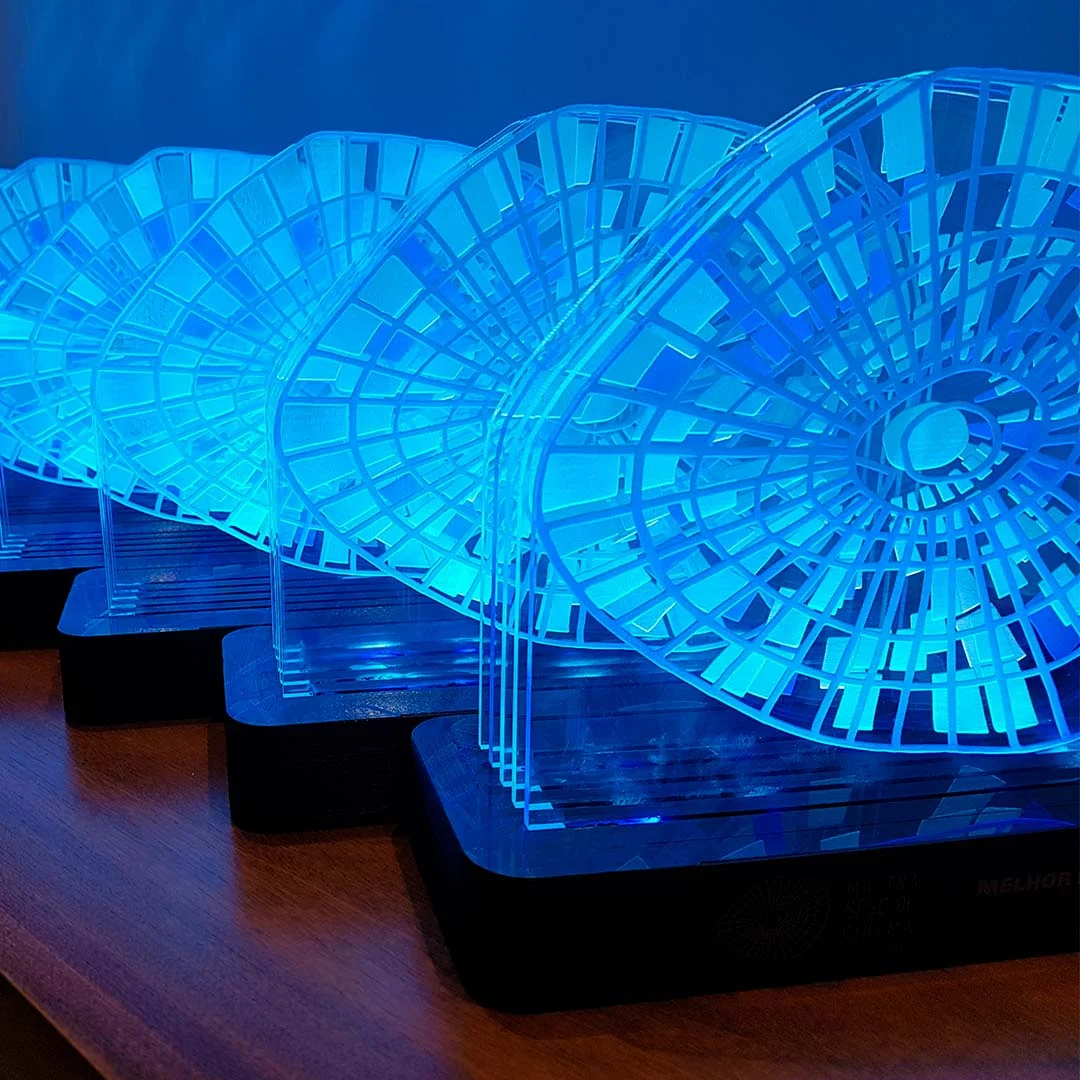 Troféu personalizado inteligente Mostra SESC de cinema