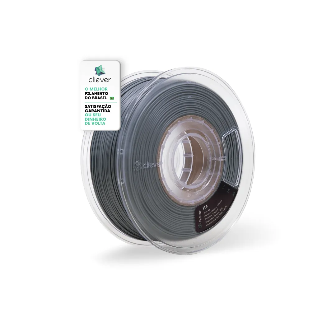 Filamento Cliever 1Kg PLA - Cinza