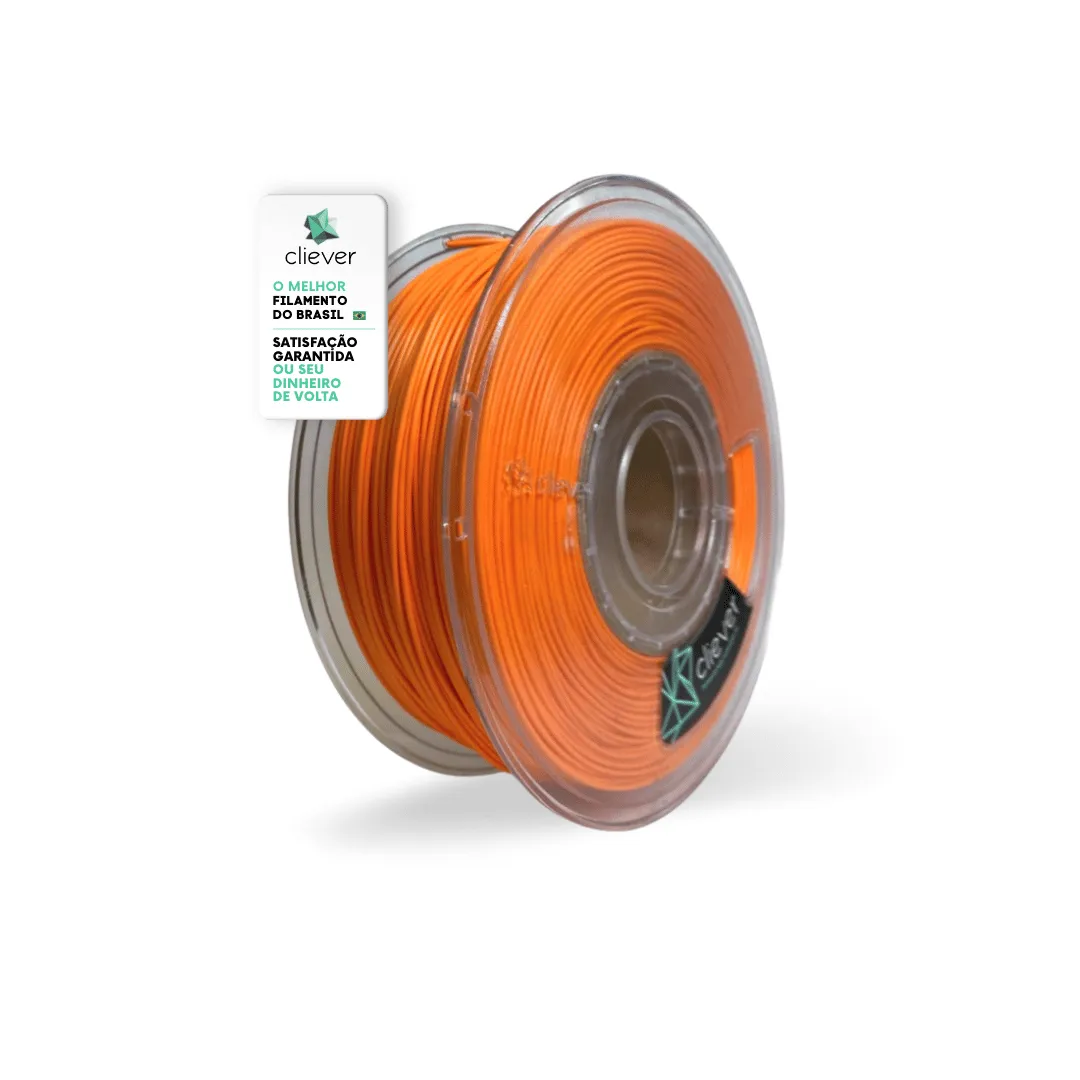Filamento Cliever 1Kg PLA - Laranja