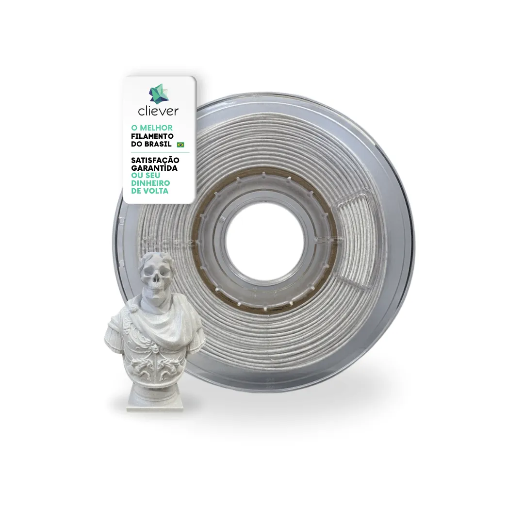 Filamento Cliever 1Kg PLA - Mármore (Marmorizado) - Imagem 3