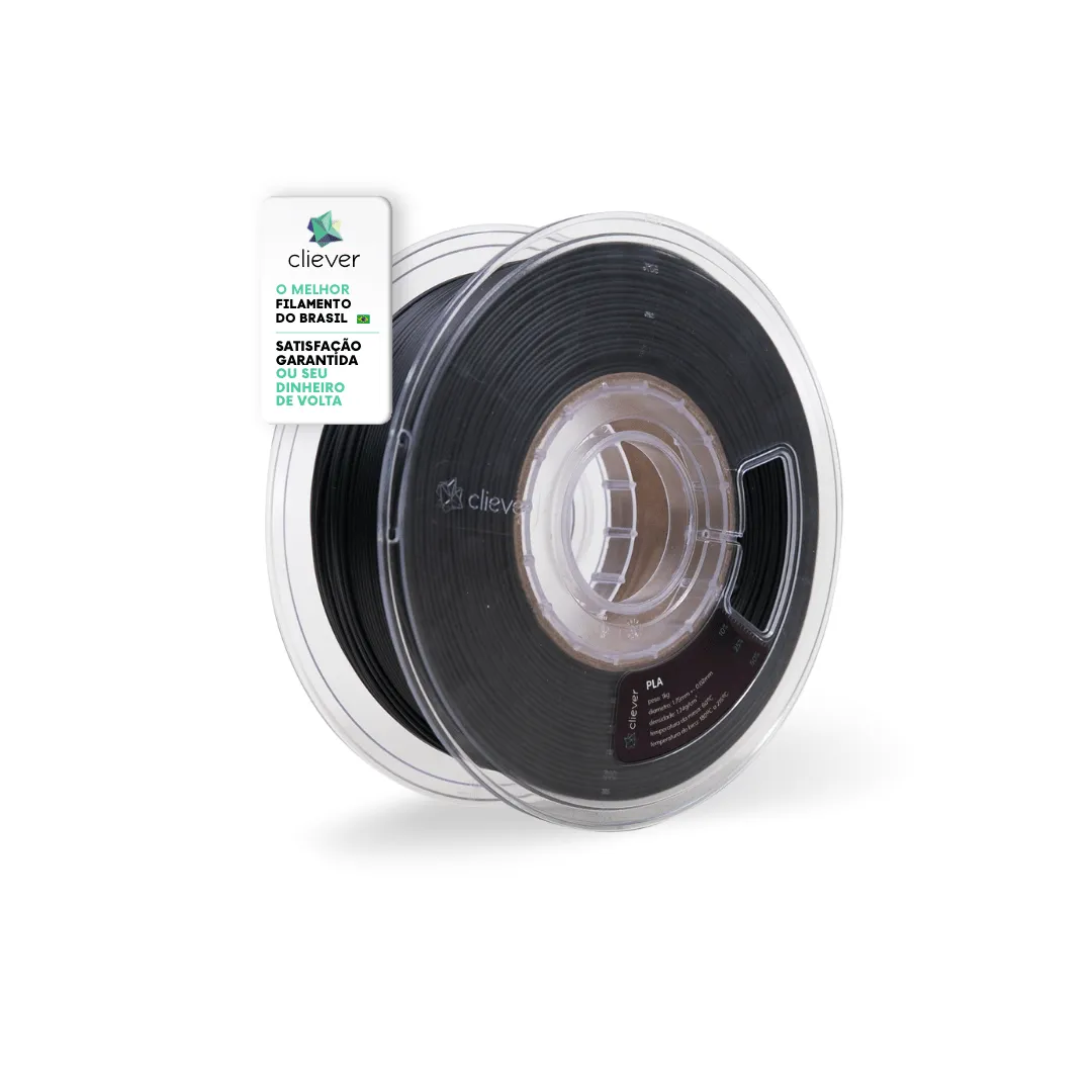 Filamento Cliever 1Kg PLA - Preto