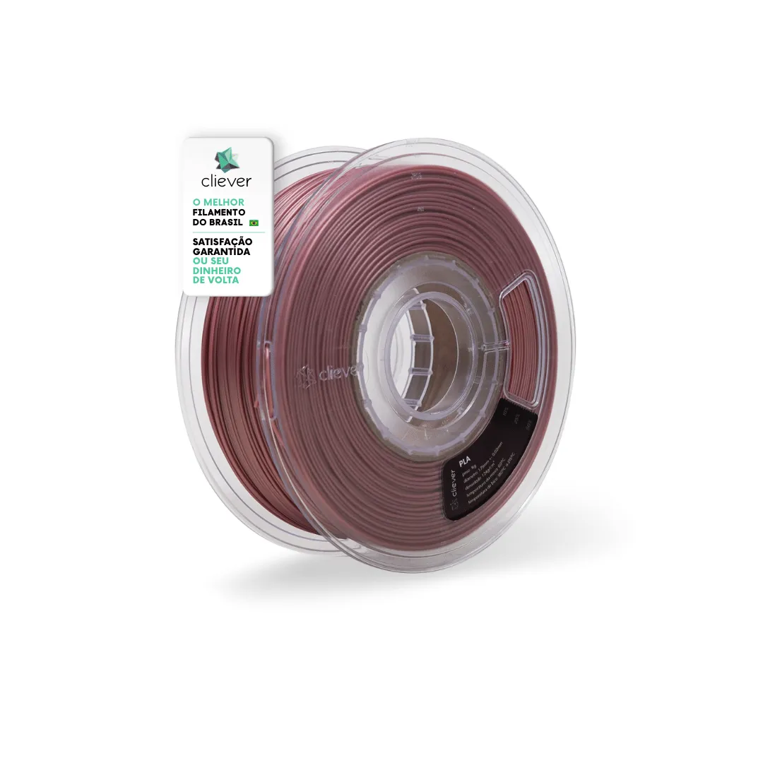 Filamento Cliever 1Kg PLA - Rose Metalizado