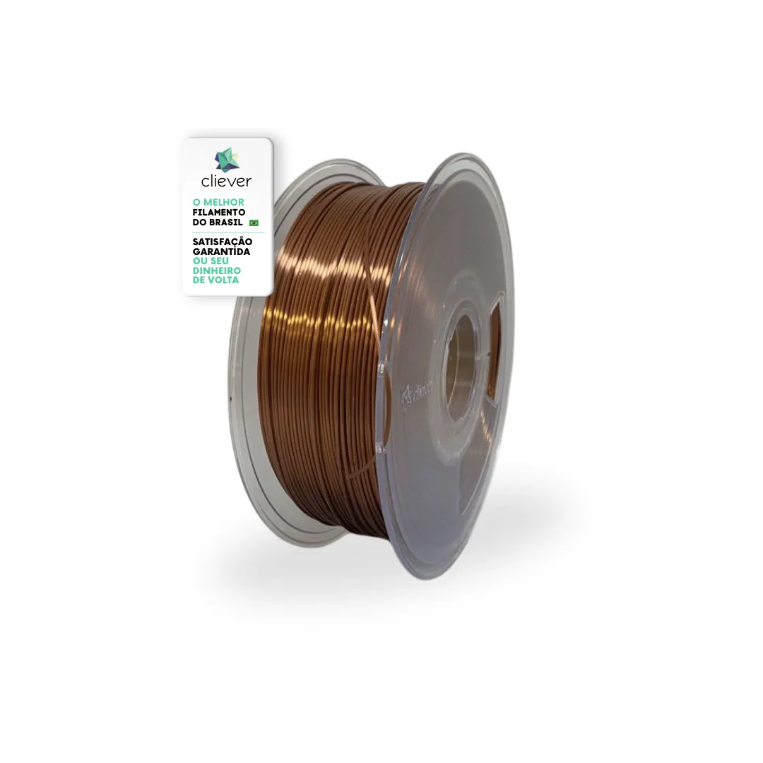 Filamento Cliever 1Kg PLA Silk - Bronze